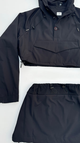 UPCYCLED - C.P COMPANY GOGGLE SKIRT SET - BLACK