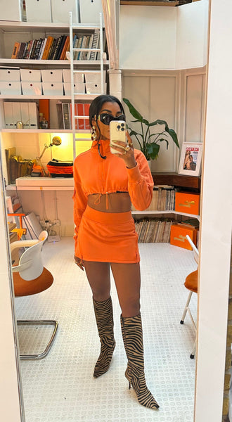 UPCYCLED - C.P COMPANY SKIRT SET - ORANGE
