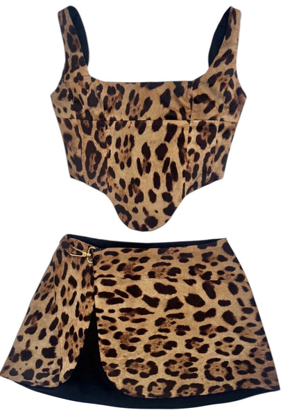 UPCYCLED -  DOLCE & GABBANA LEOPARD SET