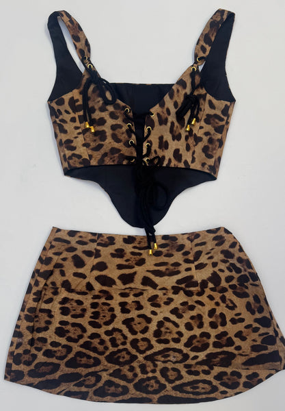 UPCYCLED -  DOLCE & GABBANA LEOPARD SET
