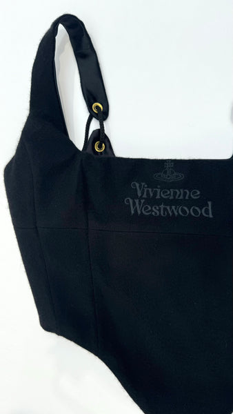 UPCYCLED - VIVIENNE WESTWOOD WOOL CORSET SKIRT SET - BLACK