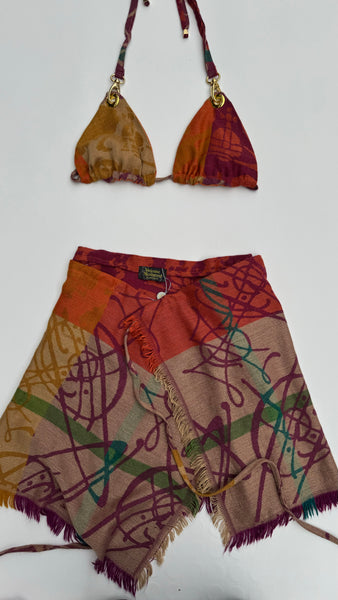 UPCYCLED - VIVIENNE WESTWOOD ORB WOVEN SARONG SET
