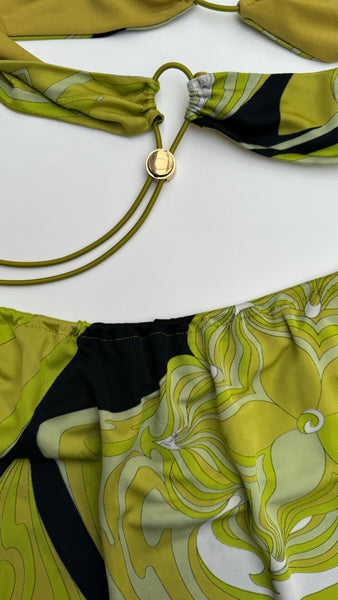 UPCYCLED -GREEN PUCCI PRINT 2 PIECE