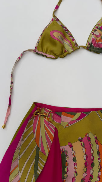 PUCCI - SILK BIKINI 2 PIECE - S/M