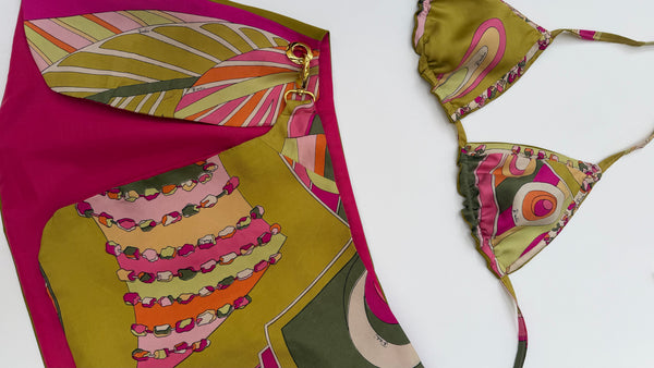 PUCCI - SILK BIKINI 2 PIECE - S/M