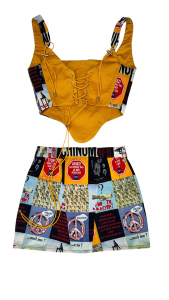 UPCYCLED  - MOSCHINO ‘SAY NO TO RACISM PRINT’ SET