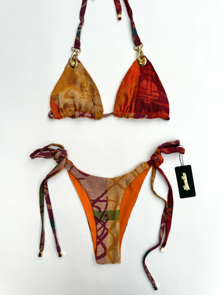 UPCYCLED - VIVIENNE WESTWOOD ORB WOVEN SARONG SET