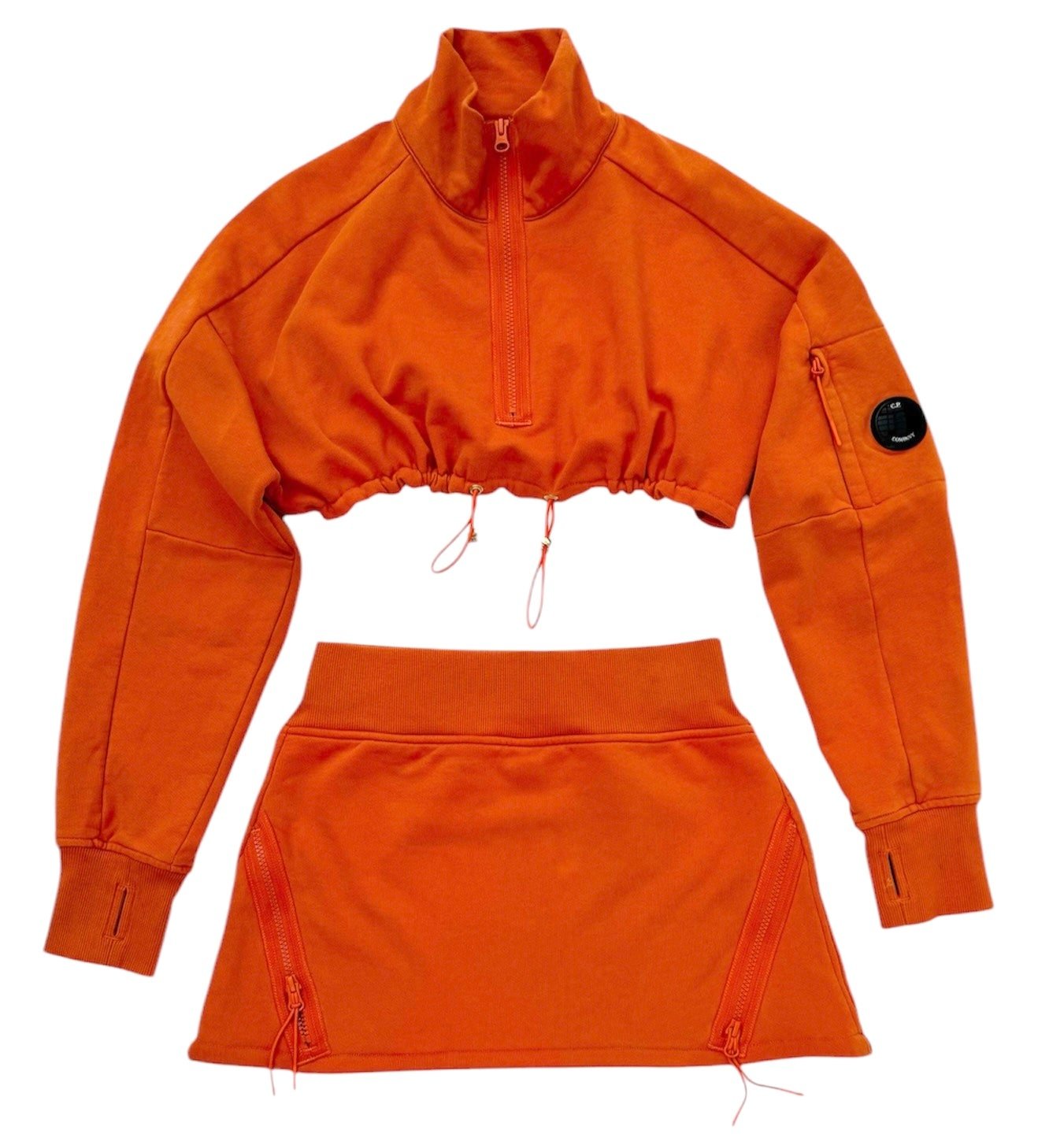 UPCYCLED - C.P COMPANY SKIRT SET - ORANGE