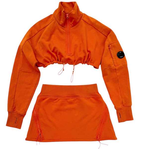 UPCYCLED - C.P COMPANY SKIRT SET - ORANGE