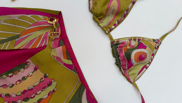 PUCCI - SILK BIKINI 2 PIECE - S/M