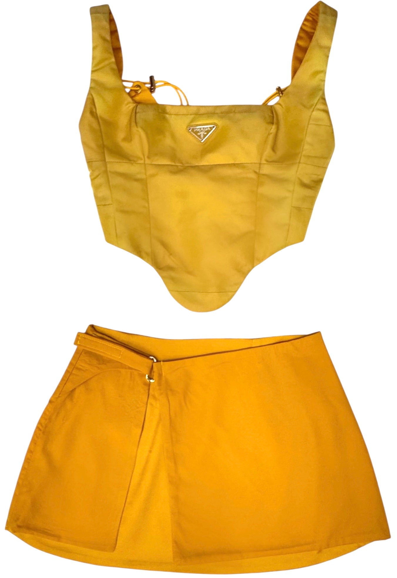 UPCYCLED - YELLOW NYLON PRADA SET