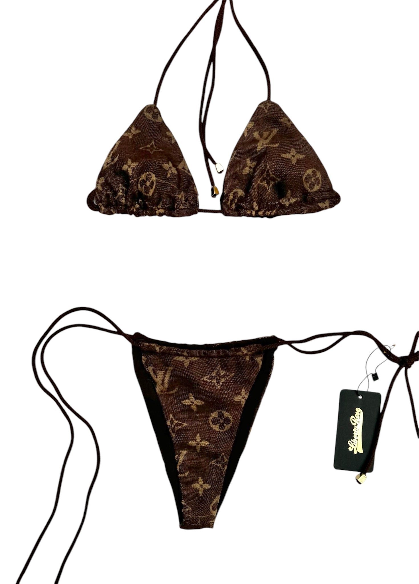 UPCYCLED - LOUIS VUITTON SCARF BIKINI