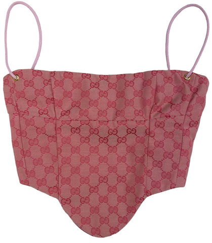 Pink GG Backless Corset