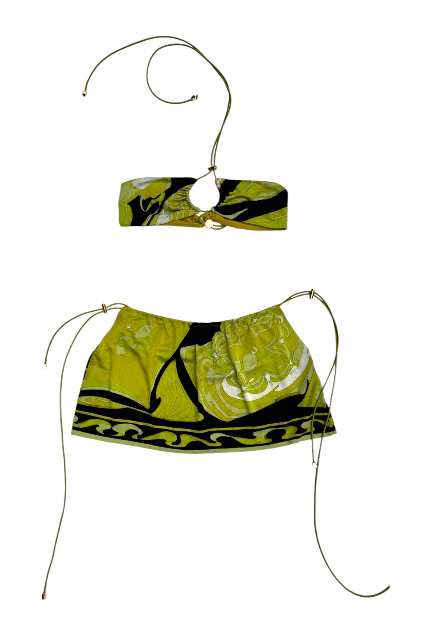UPCYCLED -GREEN PUCCI PRINT 2 PIECE