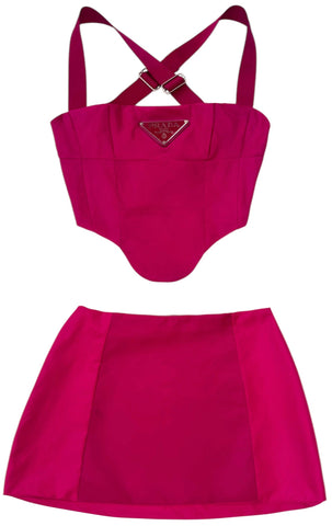 UPCYCLED - PINK PRADA NYLON SET