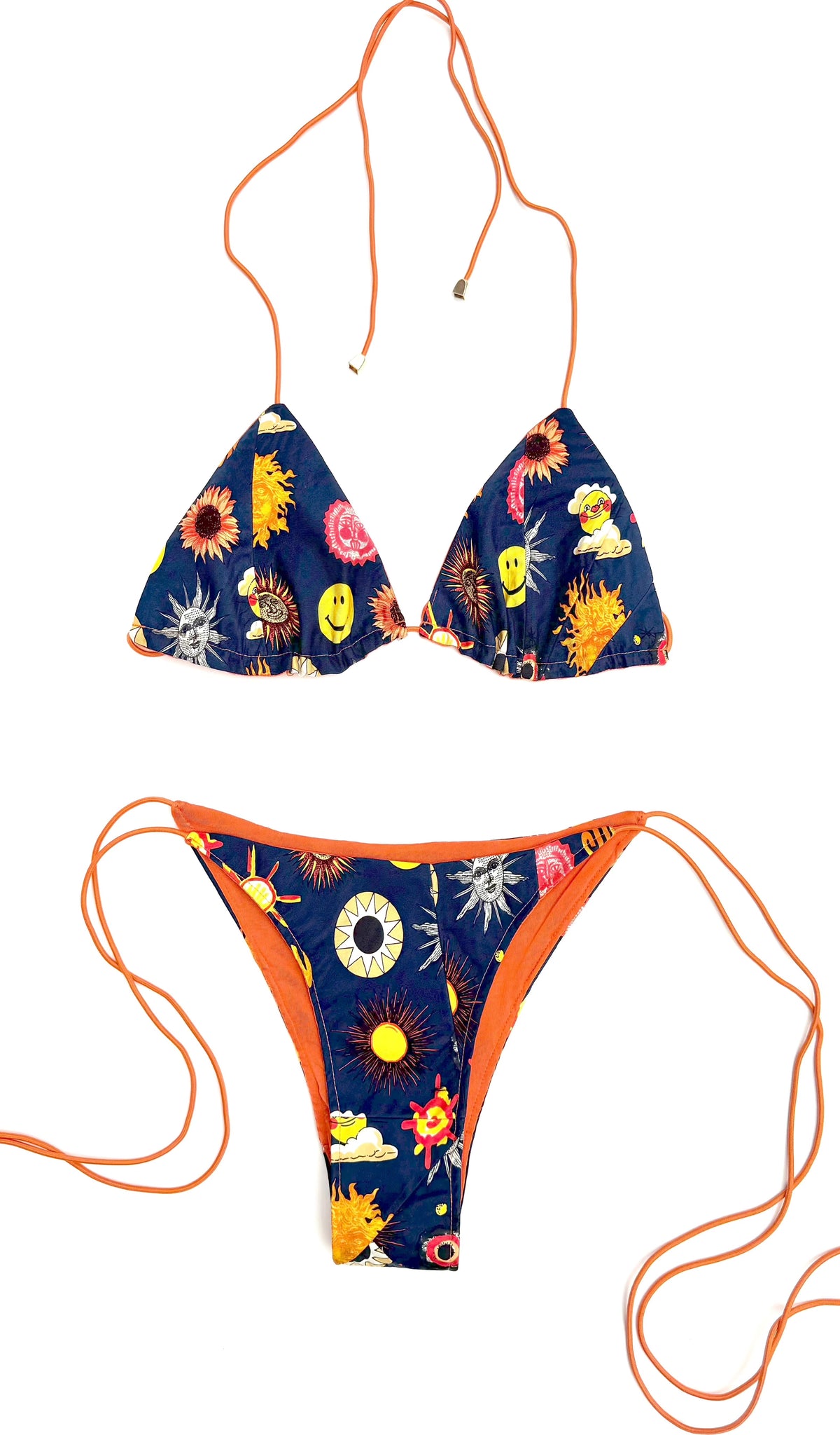 Moschino Smiley face / Sun Print Bikini Set