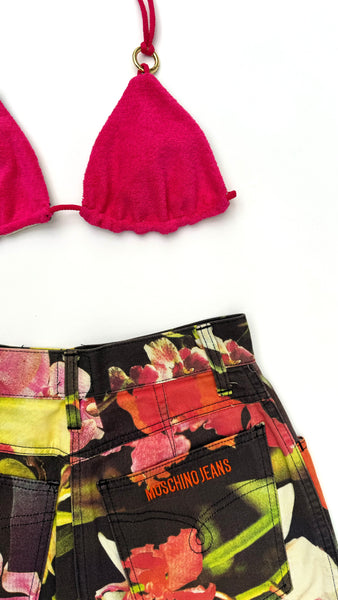 Moschino Tropical Flower Print Matching Set