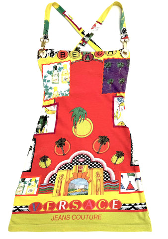 Gianni Versace 'Florida Beach' Printed dress