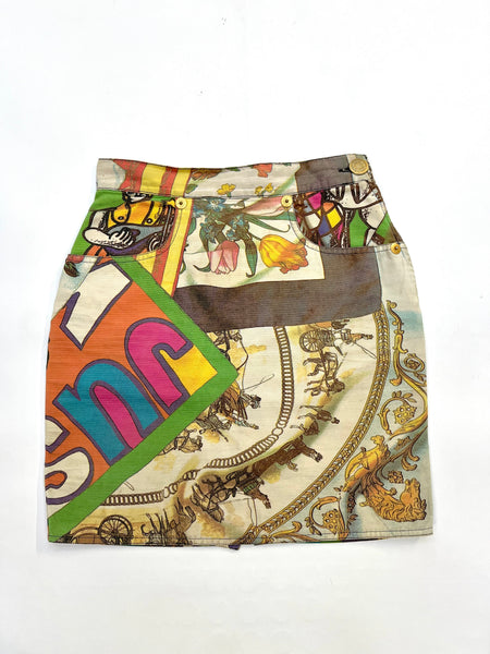 Upcycled Moschino Patchwork Print Corset