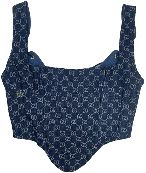 CORSET TOP - DENIM