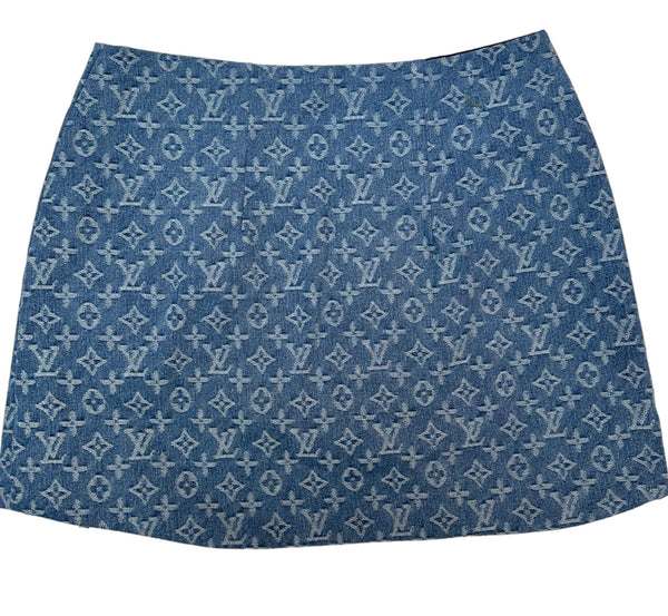 LV Denim Skirt