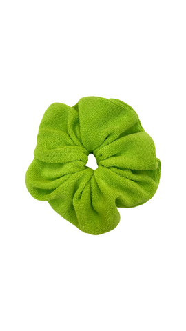 Lime Green Towel Scrunchie