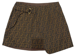 Mini Wrap Skirt - FF Monogram