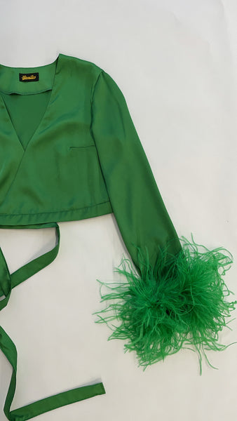 Emerald Green Feather Matching Set - PRE ORDER